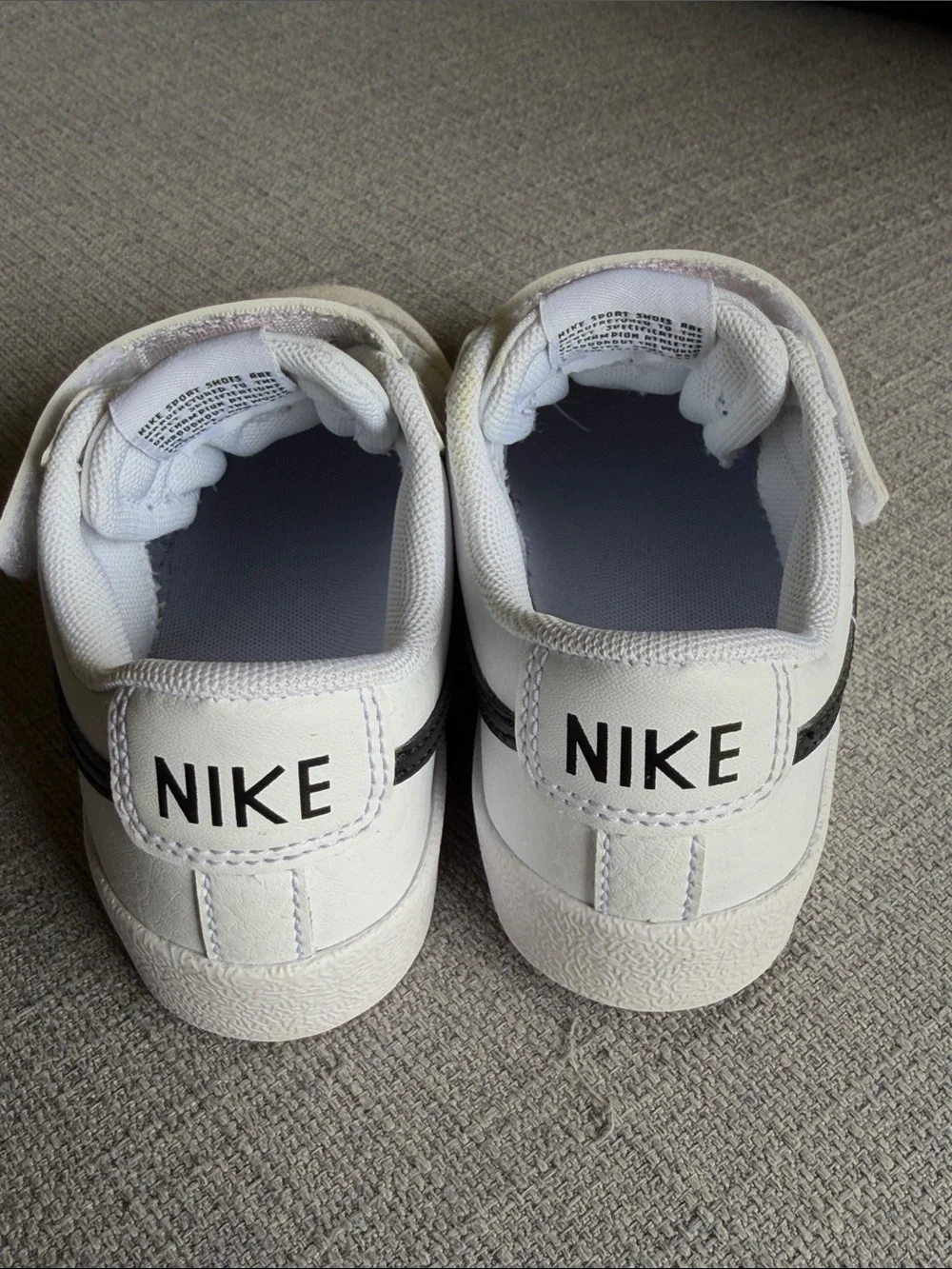 Nike Blazer Low 77’ Kids' White and Black Low-Top Casual Sneakers